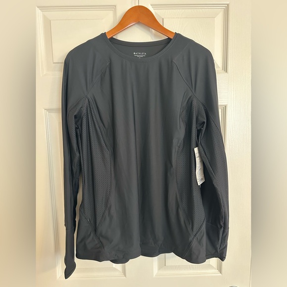 Athleta Other - NWT Athleta Pacifica II Black UPF Sun Swim Top XL